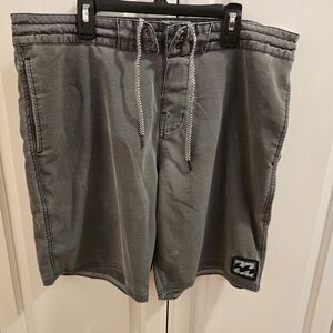 Billabong RECYCLER 33 Waist Gray Stretch Board Shorts